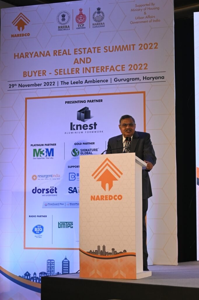 Mr P Raghavendra Rao Chairman HSPCB at NAREDCO Haryana Real Estate Summit 1