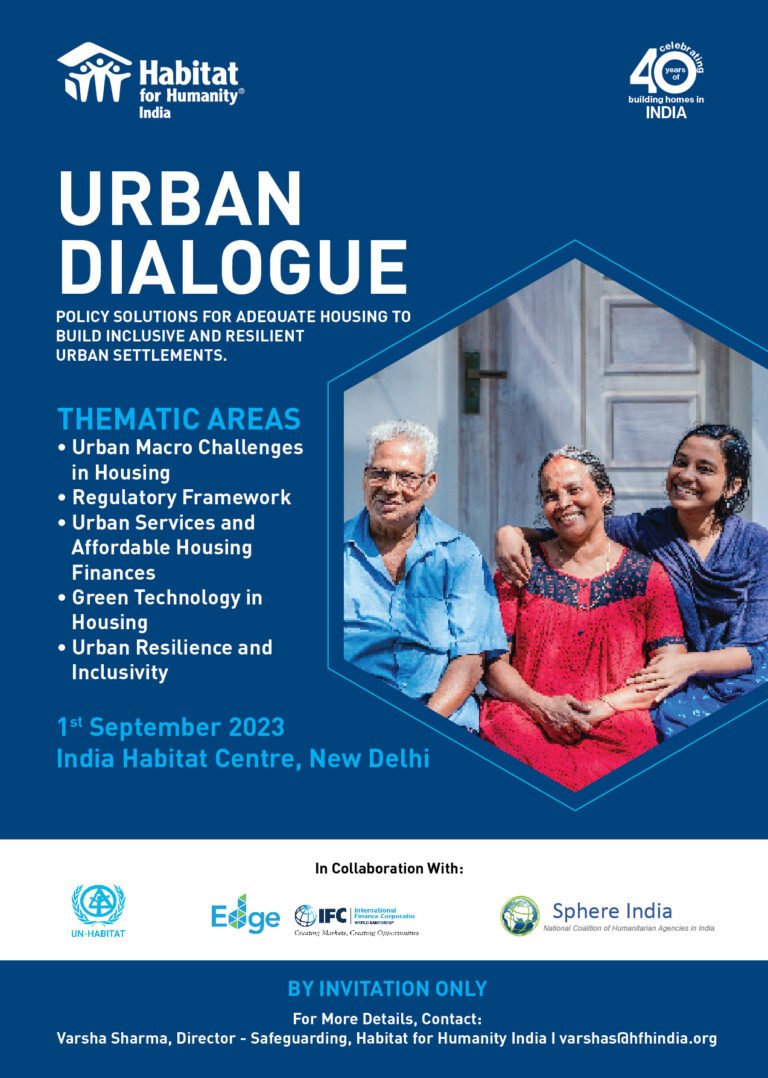 Urban Dialogue 1st September New Delhi
