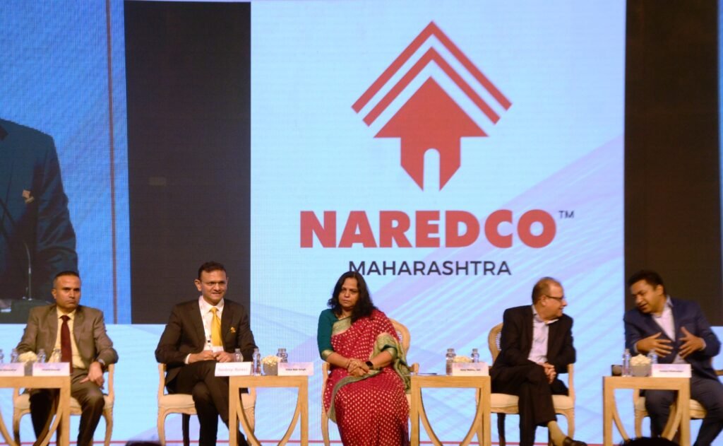 Dignitaries at the NAREDCO Maharashtras The Real Estate Forum 2023 at St. Regis in Mumbai