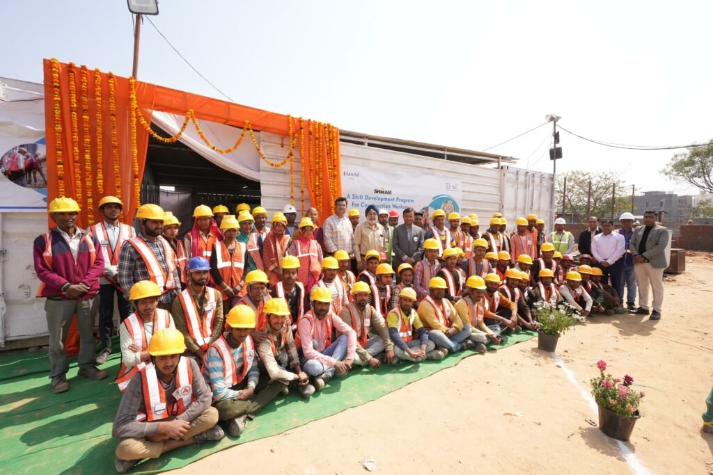 Caption Emaar Indias skill development programme Shram for construction workers