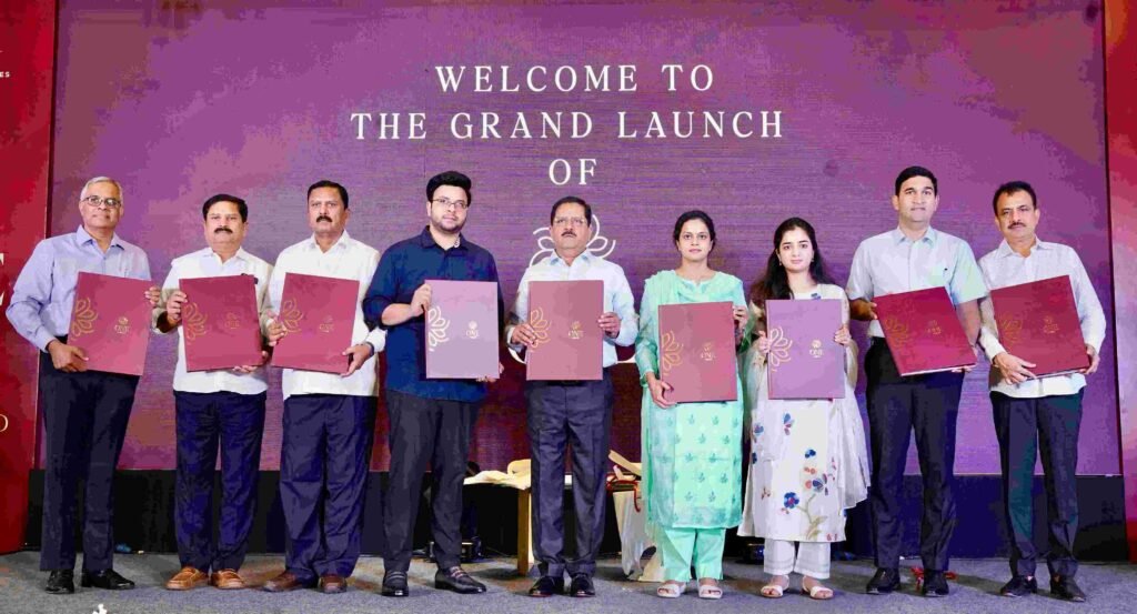 Dr. MSN Reddy with his family at the uneviling of MSN Realtys inaugural project ONE by MSN