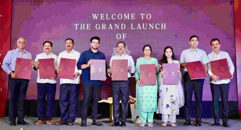 Dr. MSN Reddy with his family at the uneviling of MSN Realtys inaugural project ONE by MSN