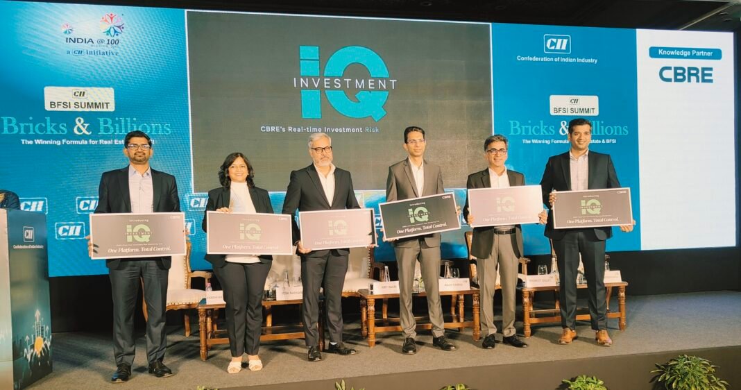 Launch of Investment IQ release at CBRE CII BFSI Summit scaled
