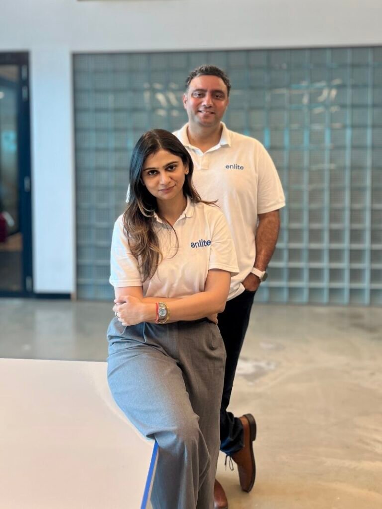 Founders of Enlite Garima Bharadwaj and Gaurav Bali scaled