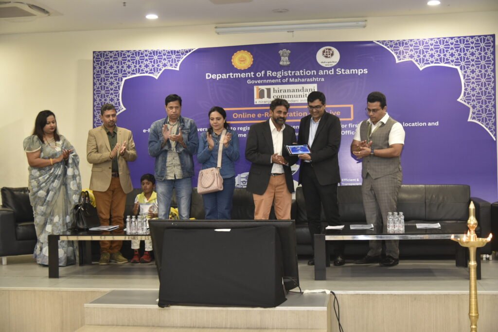 Hiranandani Fortune City Panvel township customer does first e property registration
