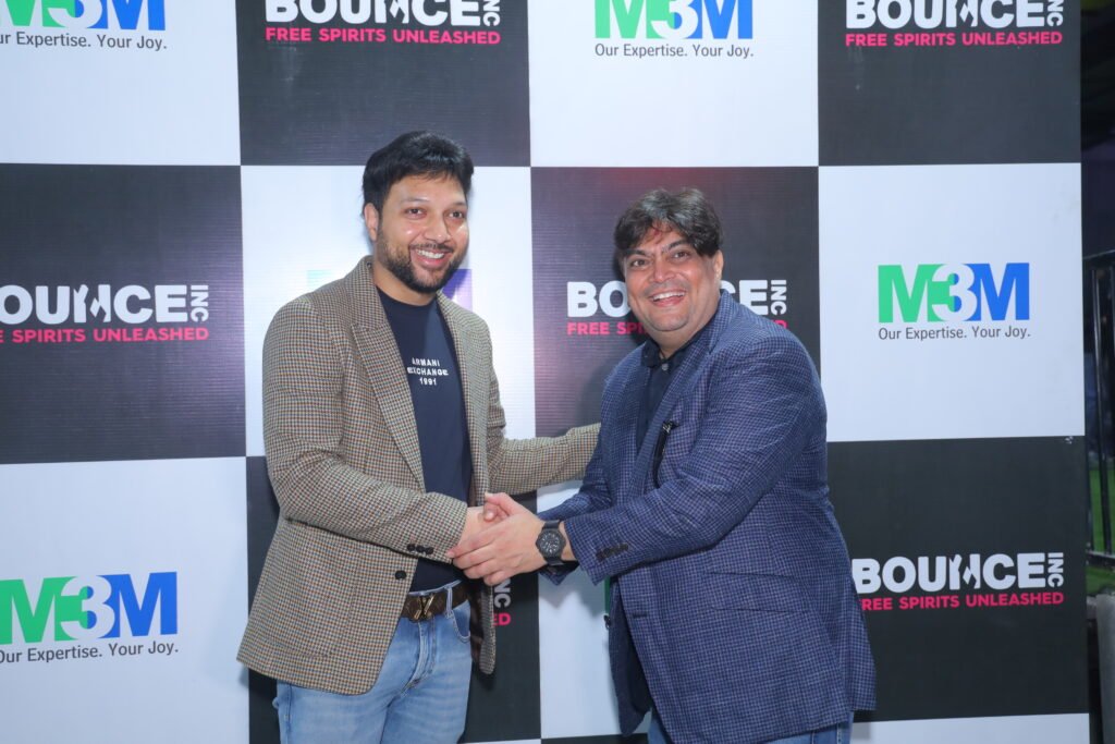 From Left To Right Mr. Robin Mangla President M3M India and Keyur Nagori Director Bounce Inc Stratospheric Entertainment Pvt. Ltd