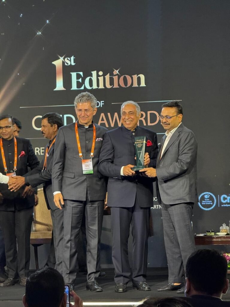 CREDAI National Honours Prestige Group Chairman MD Irfan Razack with Lifetime Achievement Award