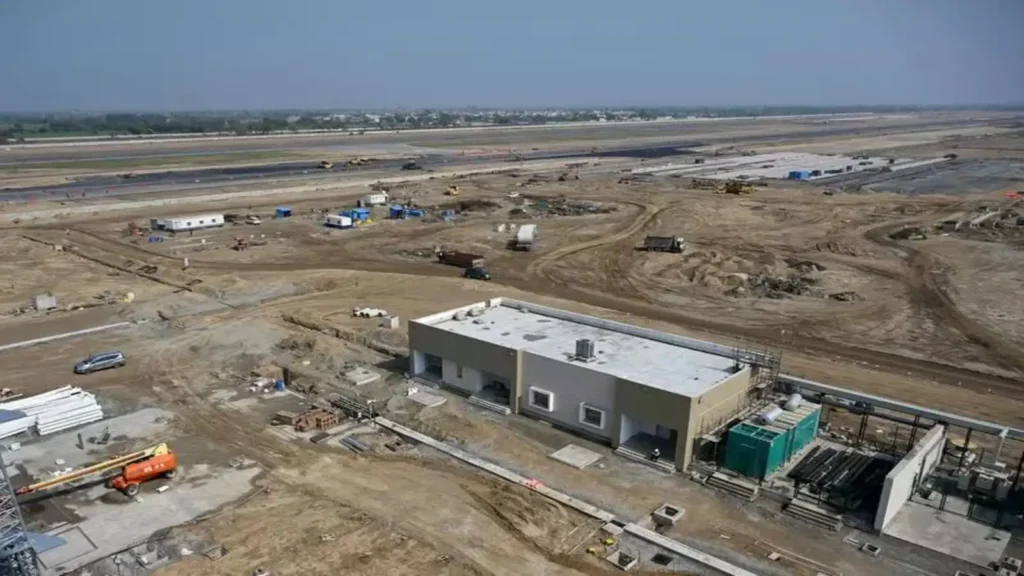 fir against 90 for construction on land notified for noida airport