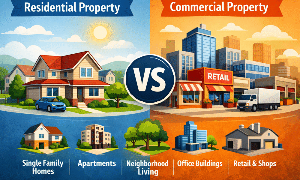Residential vs Commercial Property