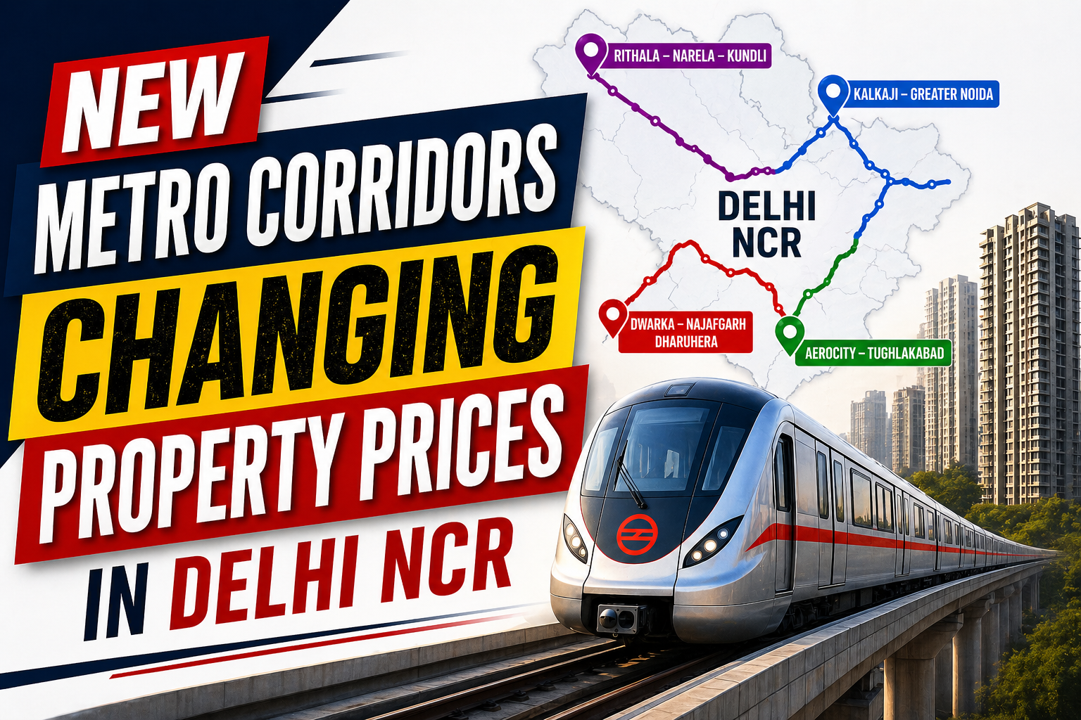 New Metro Corridors Changing Property Prices in Delhi NCR