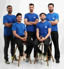 Lto R standing Shreyansh Jain Konark Gautam Aakarsh Nayyar Sitting Bhavya Kansal Anant Ohri