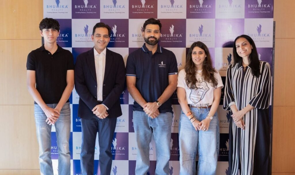 Rohit Sharma and Ritika Sajdeh Come Onboard as Brand Ambassadors for Bhumika Realty scaled e1775119286934