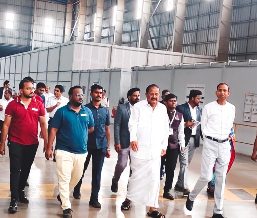 Former Vice President M Venkaiah Naidu Applauds Infrastructure at Wadi Surgicals in AMTZ