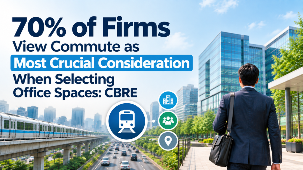 70% of Firms View Commute as Most Crucial Consideration When Selecting Office Spaces: CBRE 1 ChatGPT Image Sep 15 2026 12 40 33 PM