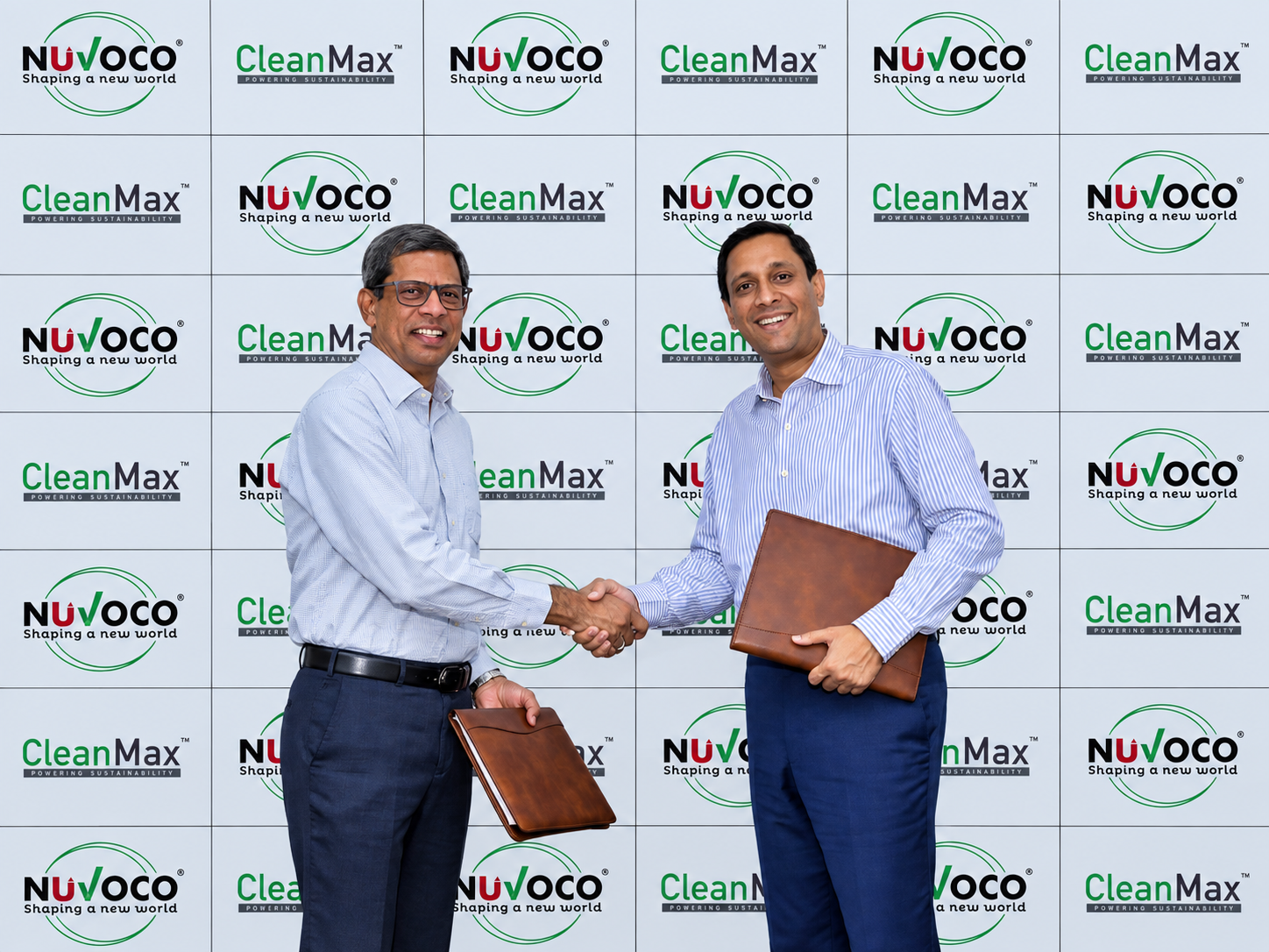 L – R Jayakumar Krishnaswamy Managing Director Nuvoco Vistas Corp. Ltd. and Kuldeep Jain Founder and Managing Director