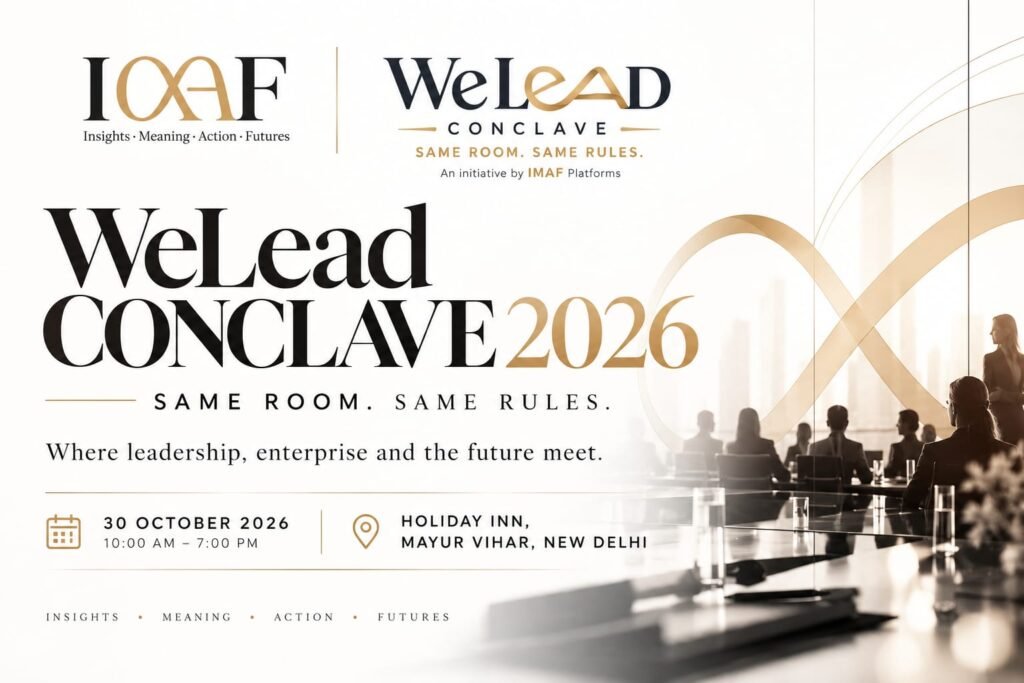 IMAF Platforms To Host WeLead Conclave 2026 In New Delhi 1 Conclave