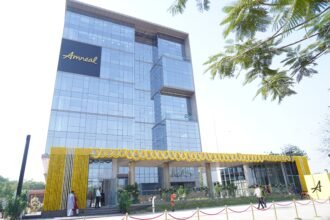 Located on Cliantha Road Ahmedabad Amneals new office spans approximately 3.35 lakh square feet and will accommodate approximately 1200 employees