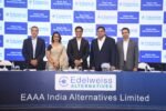 EAAA India Alternatives Sets Price Band for Public Offering Opening October 26 6 Photo 2 L R Mr. Sreekumar Chatra MD Ms. Sujaya Moghepadhye MD Amit Agarwal CEO Harish Agarwal COO Mr. Hemal Mehta CFO at IPO announcement of EAAA India Alternatives Limited